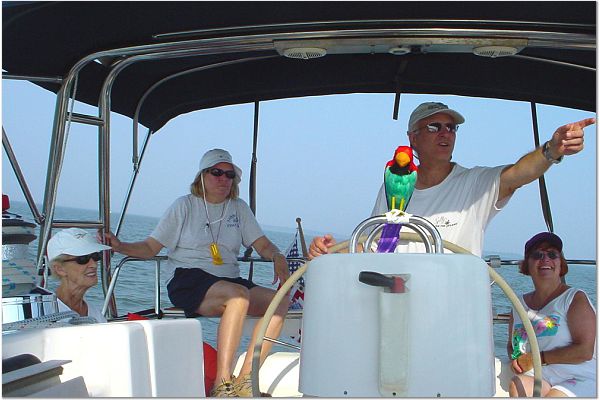 parrot at helm